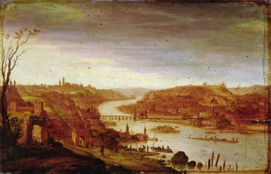 Ansicht von Prag (unrestaurierte Version)